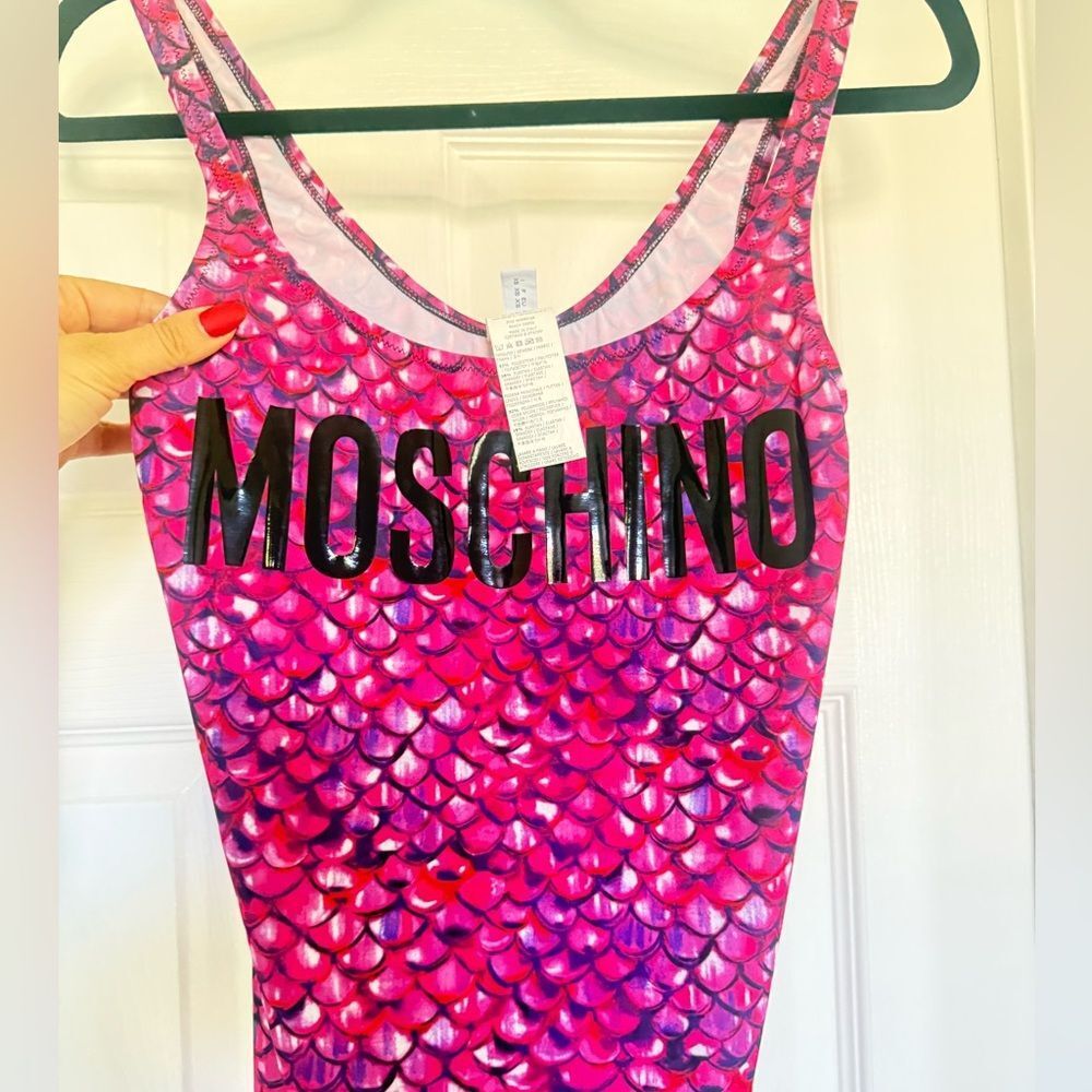 Moschino Pink and Purple Scaled Dress - Picture 4 of 8